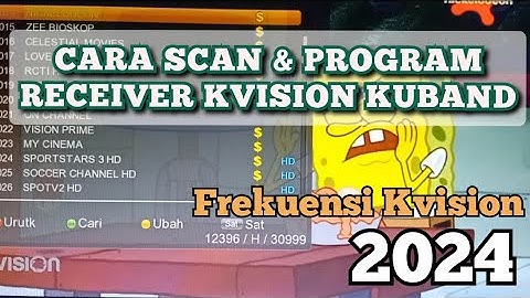 Cara scan dan program receiver Kvision ku band | frekuensi Kvision 2024