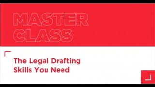 Masterclass | The Legal Drafting Skills You Need screenshot 4