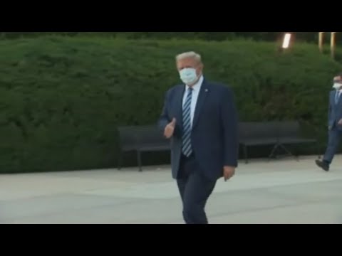 President Trump leaves Walter Reed Medical Center