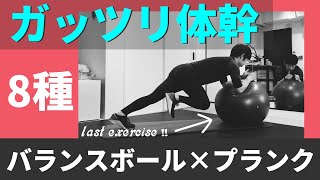 【バランスボール】でプランク体幹トレーニング厳選8種目を解説