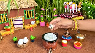 Miniature Egg Dosa Recipe l Miniature Traditional Dosa Batter Making l Miniature Cooking l