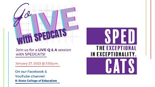 Go Live with SPEDCATS - January 27th, 2023 @3:30pm Central Time