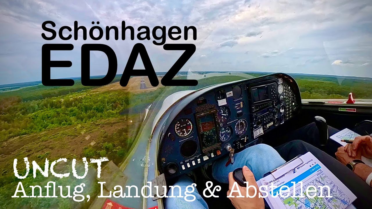 Flugplatz Schönhagen | EDAZ | Anflug, Landung & Abstellen