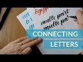 Brush Pen Lettering for Beginners - Connecting Letters