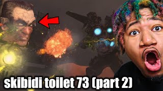 Titans Confront G-toilet!! skibidi toilet 73 (part 2) REACTION