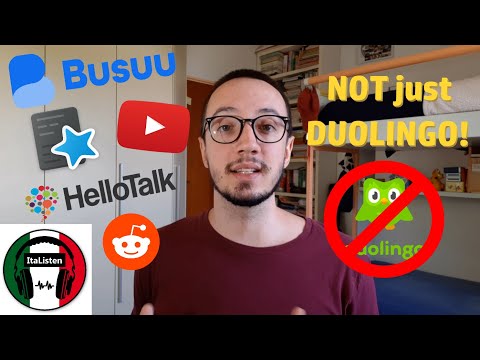 how to learn a language ONLINE? There's more than Duolingo! [ITA listening practice] - sub IT + EN