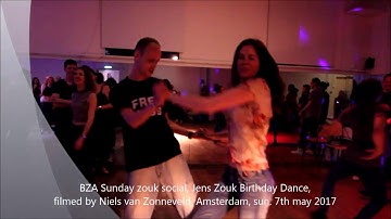 BZA Sunday zouk social, Jens Zouk Birthday Dance, Amsterdam, sun. 7th may 2017