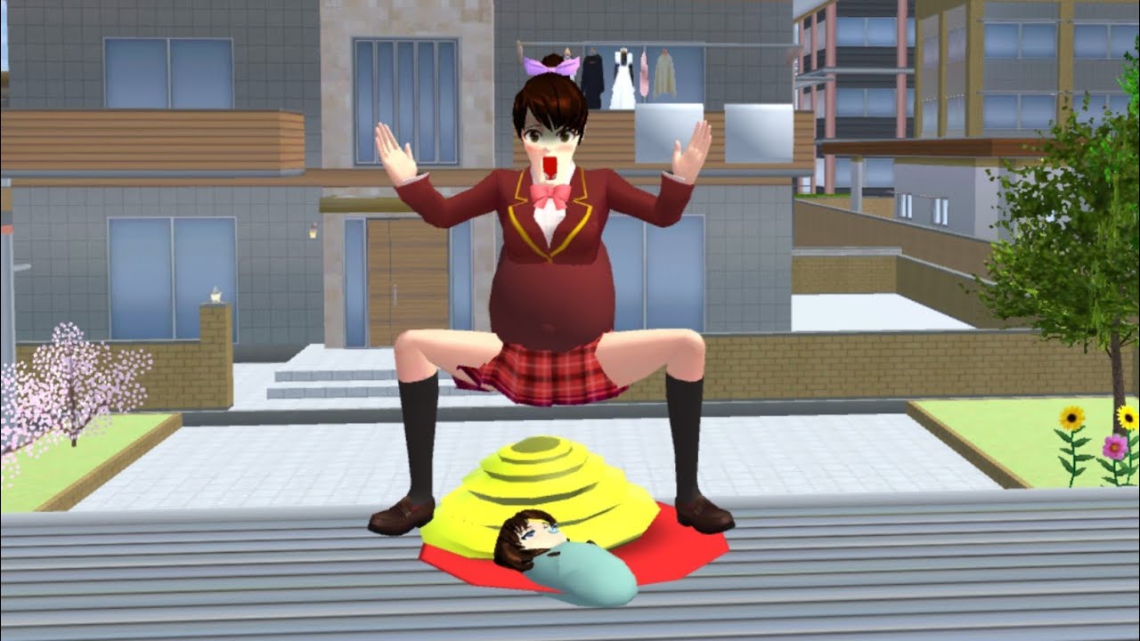 Rina Hamil🤰Gak Tahan Pagi-pagi Kebelet E'ek Sampai Melahirkan😧 || Sakura School Simulator