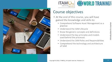 Section 1 - Introduction to the SAM course | Software Asset Management 1WorldTraining.com |