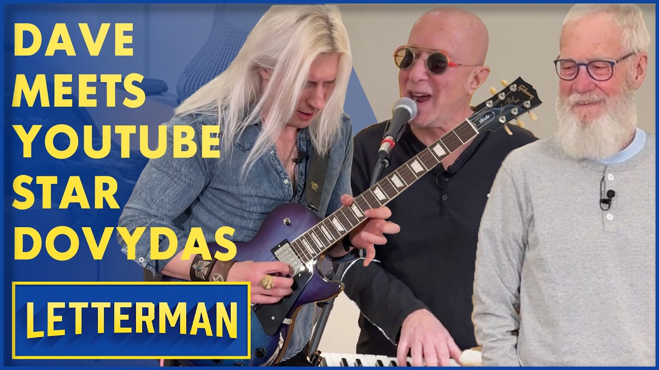 Dave and Paul Jam With YouTube Star Dovydas | David Letterman
