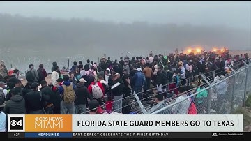 Members of Florida State Guard deployed to Texas to assist in border operations