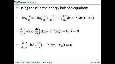 Heat transfer - Extended surfaces (Fins)