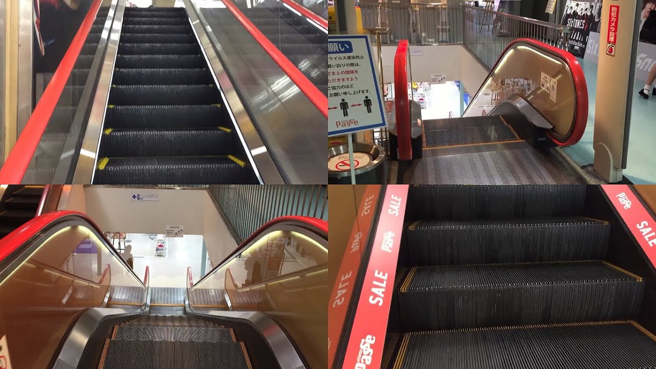 【名古屋市 中村区】近鉄パッセのエスカレーター全１９基に乗ってみた！Escalator Kintetsu Pass'e Japan Nakamura Nagoya Aichi