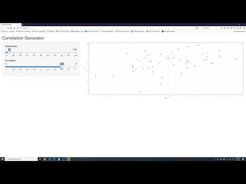 Simple R Shiny & Statistics: Correlation I