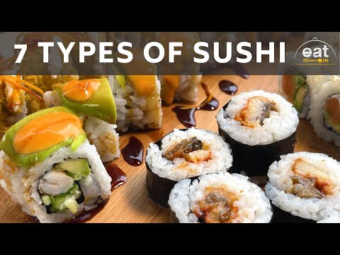 Video: Japanese Cuisine: Types Of Sushi And Rolls