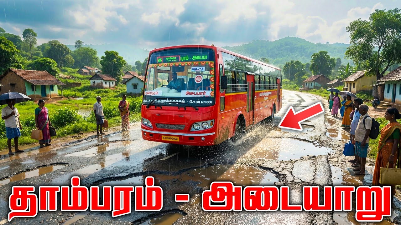 சென்னை To அடையார் Tnstc Red Bus Driving ETS 2 Gameplay Tami - VTG