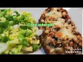 Recette simple toast aubergine viande hache