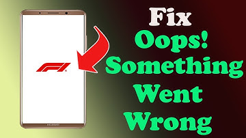 ✅How to Fix Formula 1 Race App Oops something Went Wrong Error on Android ✅