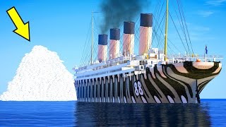 Military Titanic Destroys The Iceberg In GTA 5 (Titanic Sinking)