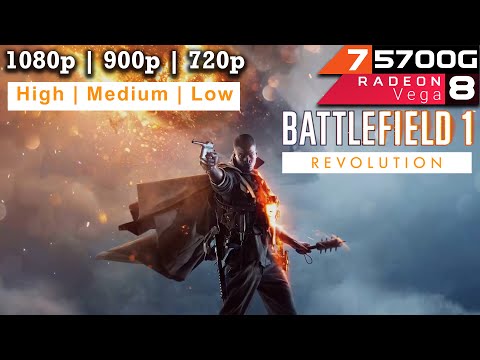 I navnet gør det fladt skjold Battlefield 1 Revolution | Ryzen 7 5700G & 16gb | Vega 8 | No GPU Test -  YouTube