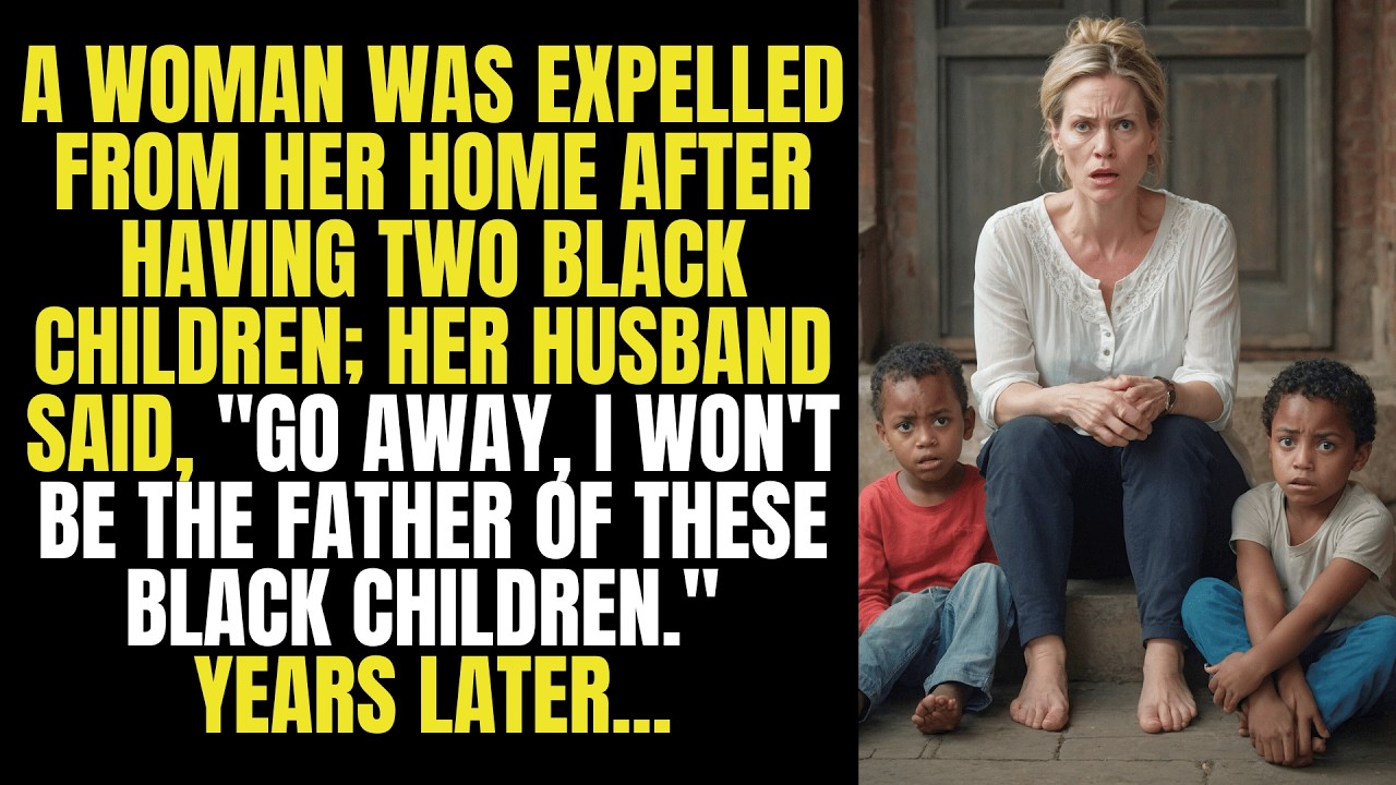 A WOMAN WAS EXPELLED FROM HER HOME AFTER HAVING TWO BLACK CHILDREN HER HUSBAND SAID...