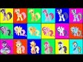 My Little Pony Mane 6 Color Swap and Change Colors Coloring Book Surprise Egg and Toy Collector SETC