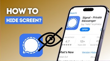 How to hide screen in app switcher in Signal?