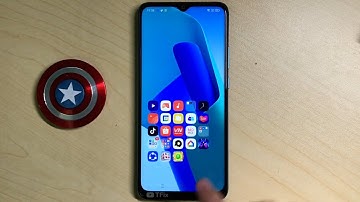 Icon pull down gesture on OPPO A16k Android 11