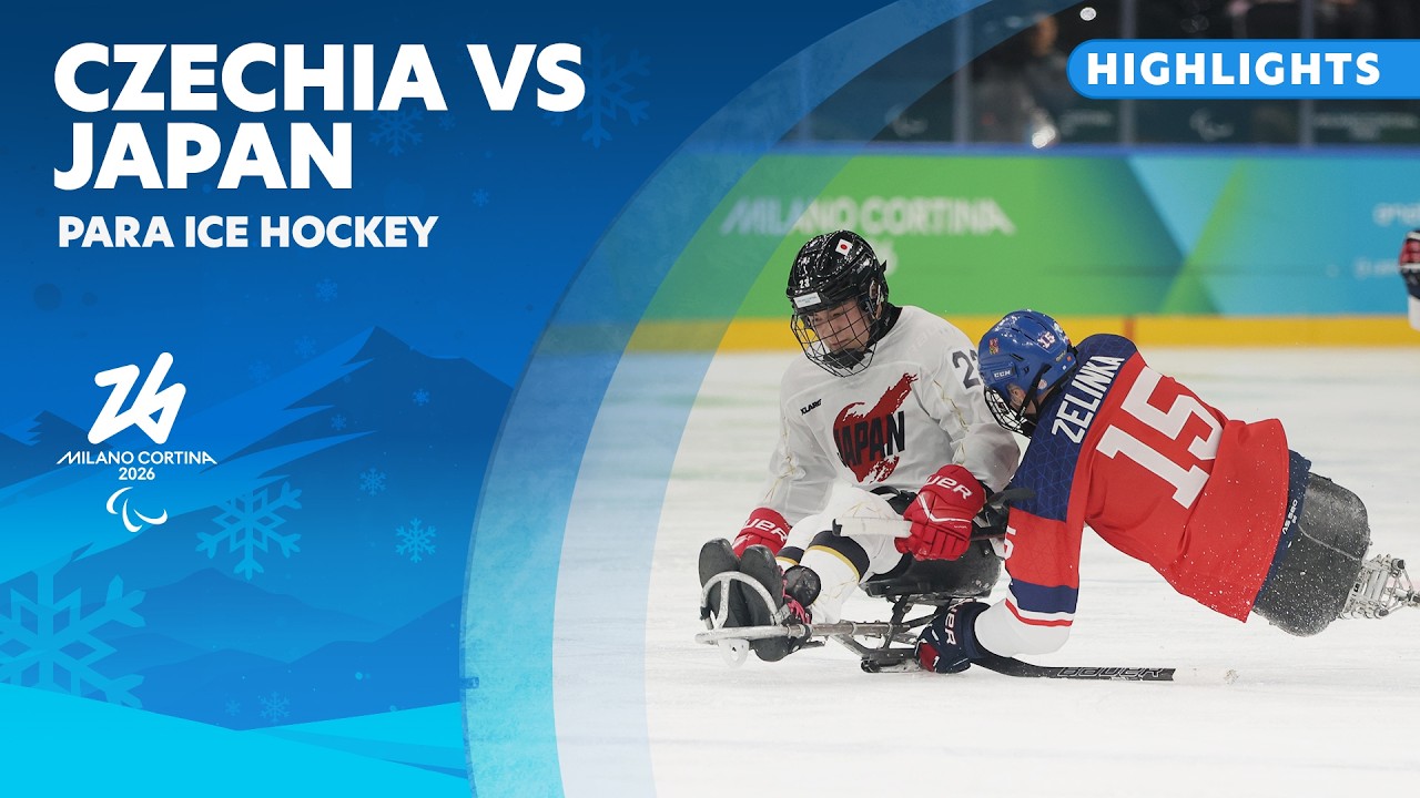 Захватывающая концовка 🇨🇿❄️ | Обзор матча Чехия — Япония в паралимпийском хоккее | Милано Кортина...