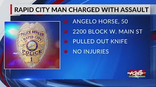 Knife threat leads to Rapid City man's arrest