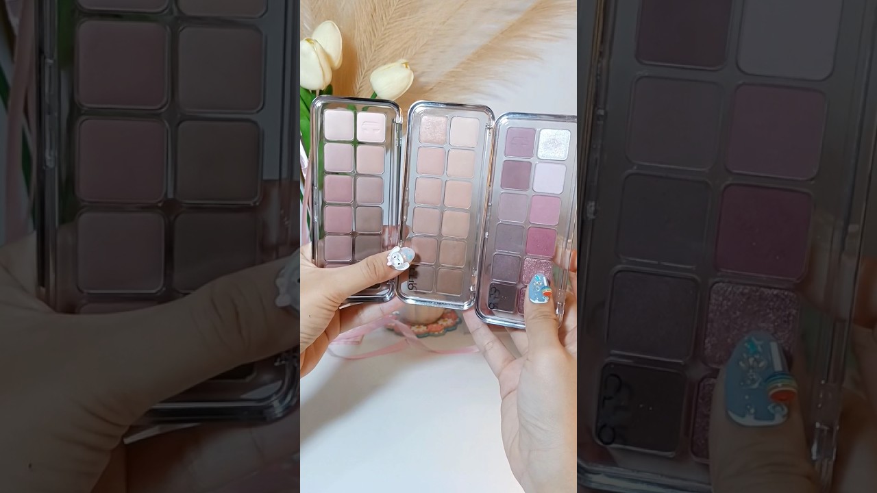 Swatching my Clio Pro Eye Palette Air 