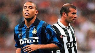 Once in Italy ! Ronaldo Phenomenon / Pirlo & Zidane / Del Piero Magic Show ( Juventus vs Inter 1998)