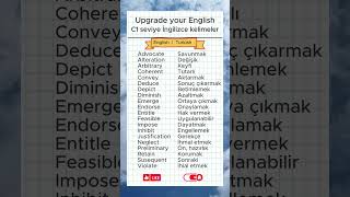 C1 Seviye İngilizce Kelimeler İleri Seviye English Vocabulary
