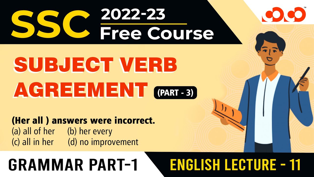SSC | English | Lecture -11 | Subject Verb Agreement | Part-03 | By ...