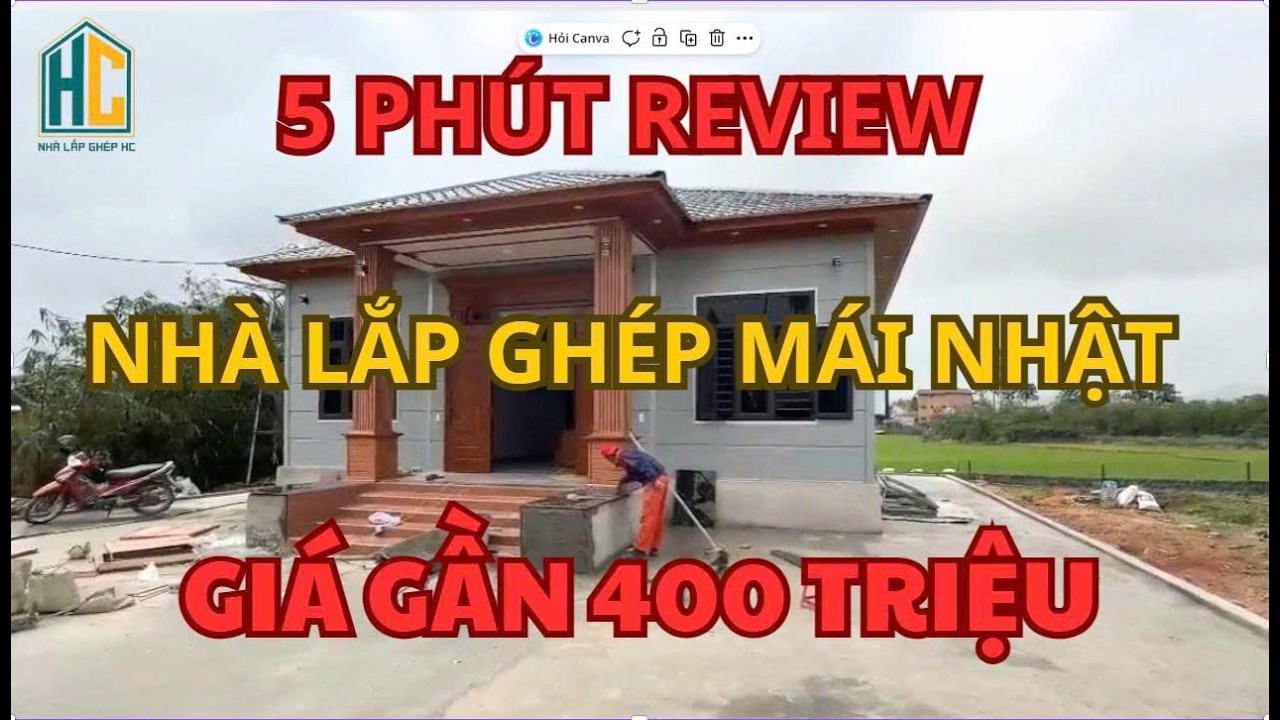 5 Phút Review Nhà Lắp Ghép Mái Nhật Giá Gần 400 Triệu