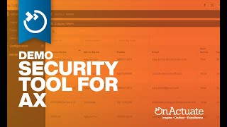 OnActuate Security Tool for AX