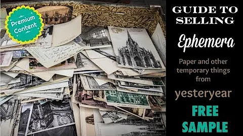 Selling Ephemera on eBay:   Paper Stuff Worth Big ...