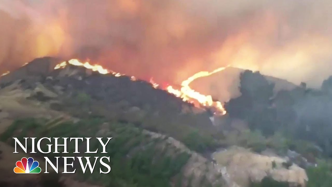 Heat And Wildfires Continue To Ravage The Western US | NBC Nightly News ...