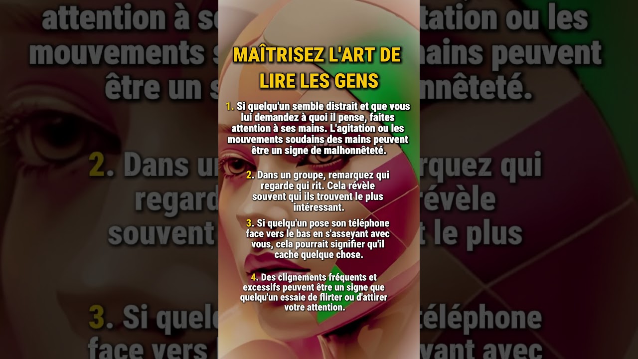Maîtrise l'Art de Lire les Gens : Langage Corporel, Gestes et Expressions Faciales