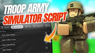 Roblox Troop Army Simulator Script | Auto Click, Autofarm & Auto Aim Magic! 🚀✨