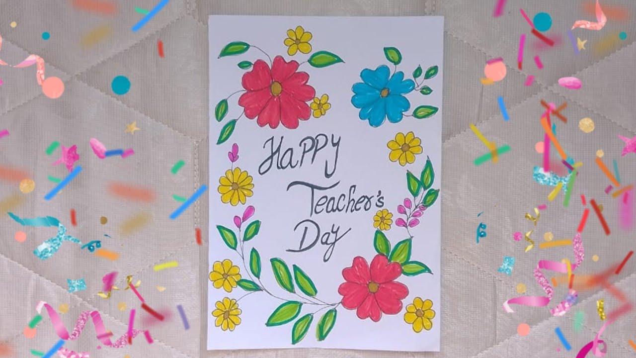 How to make a beautiful teachers day card ideas 💡