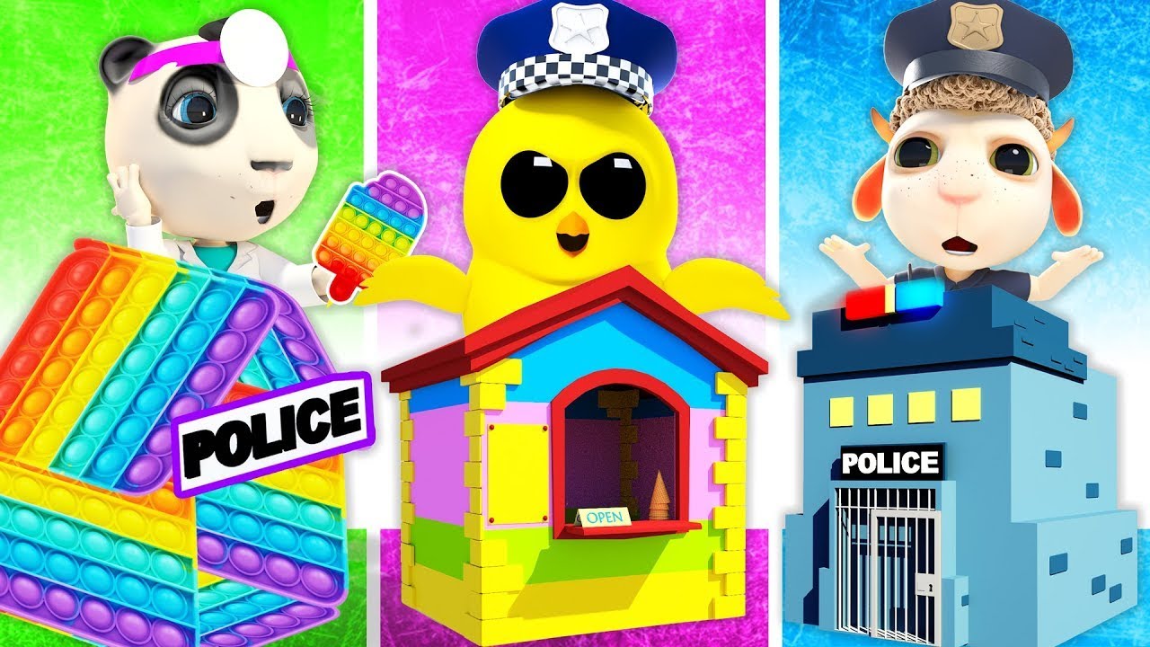 Funny Shop Stories + Police Officer Helps Kids | Short Cartoon Kids | Dolly and Friends 3D