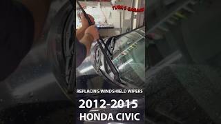Replacing 2012-2015 Honda Civic Windshield Wipers! 🚗 #HowTo #DIY #Civic #ASMR #Shorts