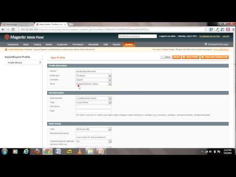 Magento admin panel video tutorial part - 1