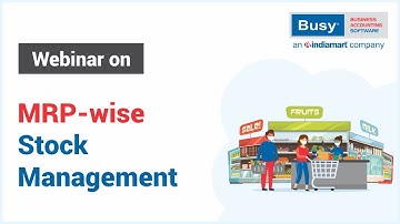 MRP-wise Stock Management in BUSY (Tamil)