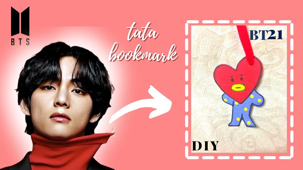 Tata Bt21 Army Bookmark | For Bts Fans | Kim Taehyung | V Diy - Youtube