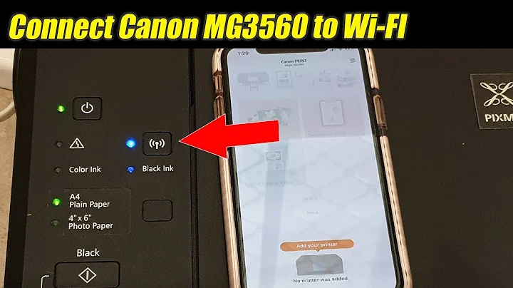 Canon Printer MG3560: How to Connect To Wi-Fi Router Network (iPhone / iPad)