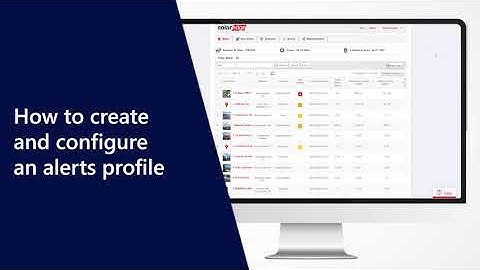 How to create and configure alerts profiles | International