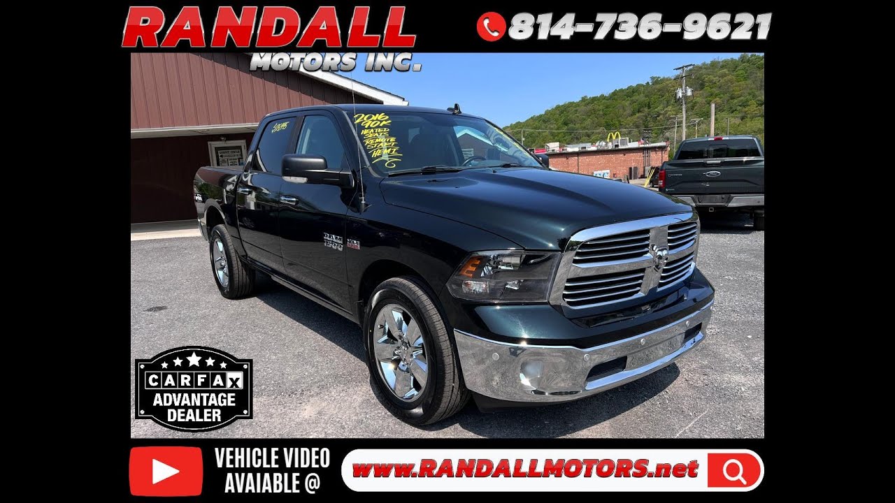 2016 RAM 1500 at Randall Motors in Portage, PA 86722 YouTube