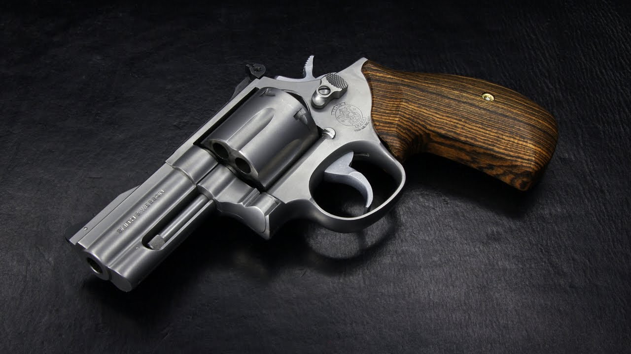 Karierter Hartholzgriff Für S&W K/L Rahmen – Runder Stoß, Hinten Offen, NEU & Passend Für Standard-Hammer